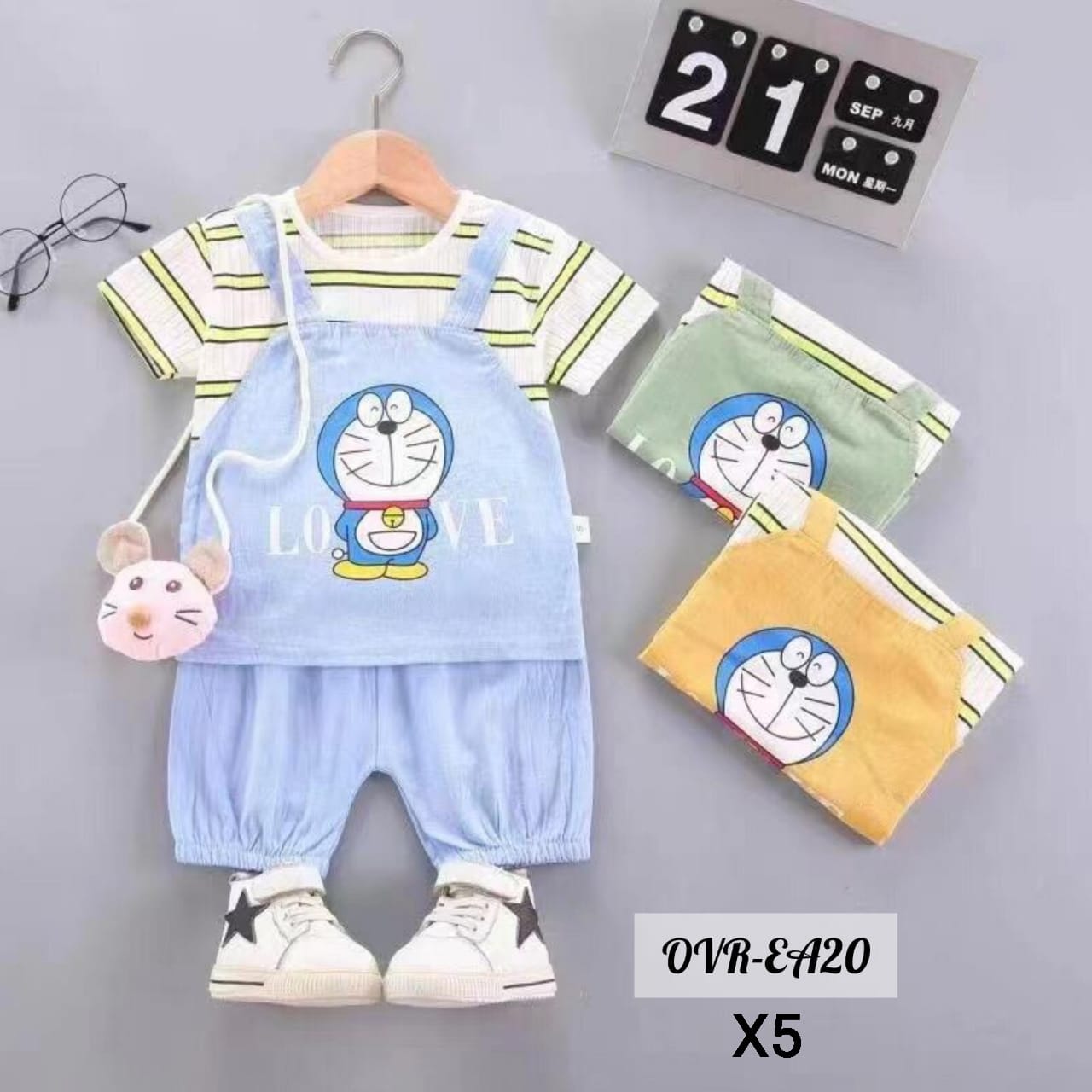 Setelan Overall Anak 74rb Seri 4 Usia 1-4thn